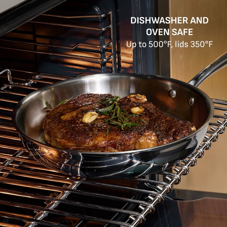 T-fal, Cookware Set, 10 Piece, Stainless Steel Tri-Ply - Walmart.com