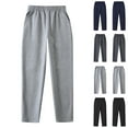 thumbnail image 4 of Fmbrln Boys Sweatpants Elastic Waist Solid Joggers Pants School Uniform Pants Loose Comfy Running Athletic Trousers with Pockets for Kids 3-16Y, 4 of 4