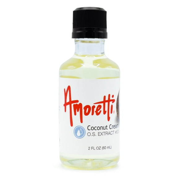 Amoretti - Coconut Cream Extract Oil Soluble 2 oz - Highly Concentrated & Perfect For Pastry or Savory applications, Preservative Free, Vegan, Kosher Pareve, TTB Approved, Non-GMO