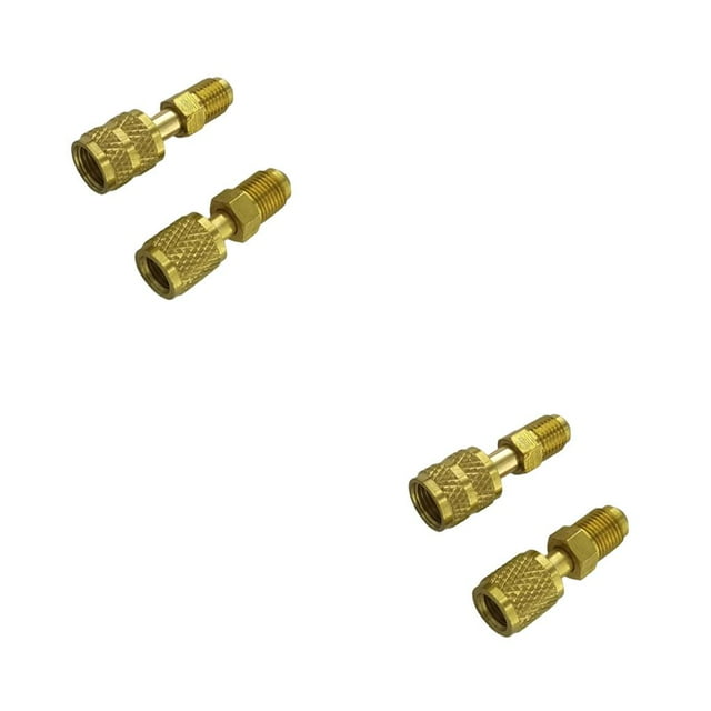 pitrice 2 Pieces R410 to R22 Adapter Valve Converter Air Conditioning Alloy Coupler Conversion Connector Modified Spare Parts 2Set