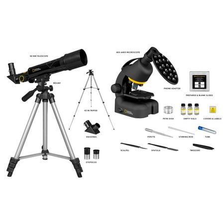 National Geographic - 50mm Refractor Telescope and Microscope Set