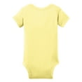 thumbnail image 3 of Infant Short Sleeve Cotton/Polyester Baby Rib Bodysuit Banana 24M, 3 of 5