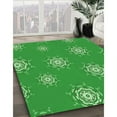 thumbnail image 2 of Ahgly Company Indoor Round Patterned Green Area Rugs, 3' Round, 2 of 6