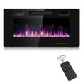 thumbnail image 1 of Patiojoy 36" Recessed Electric Fireplace 750W/1500W heater in Wall Remote Control w/Timer Available Flame Color, 1 of 10