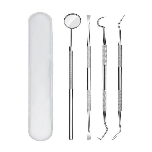 Professional Stainless Steel Dental Cleaning Kit for Teeth Tartar Plaque Removal, Gum Health, Oral Hygiene & Fresh Breath, 8-Piece Set