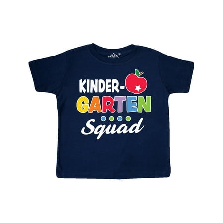 

Inktastic Kindergarten School Squad with Apple and Star Gift Toddler Boy or Toddler Girl T-Shirt