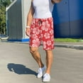 thumbnail image 6 of Sikiie Red Hibiscus Flower Mens Pajama Shorts, Lightweight Lounge Pant with Pockets Soft Sleep Pj Shorts for MenX-Large, 6 of 6