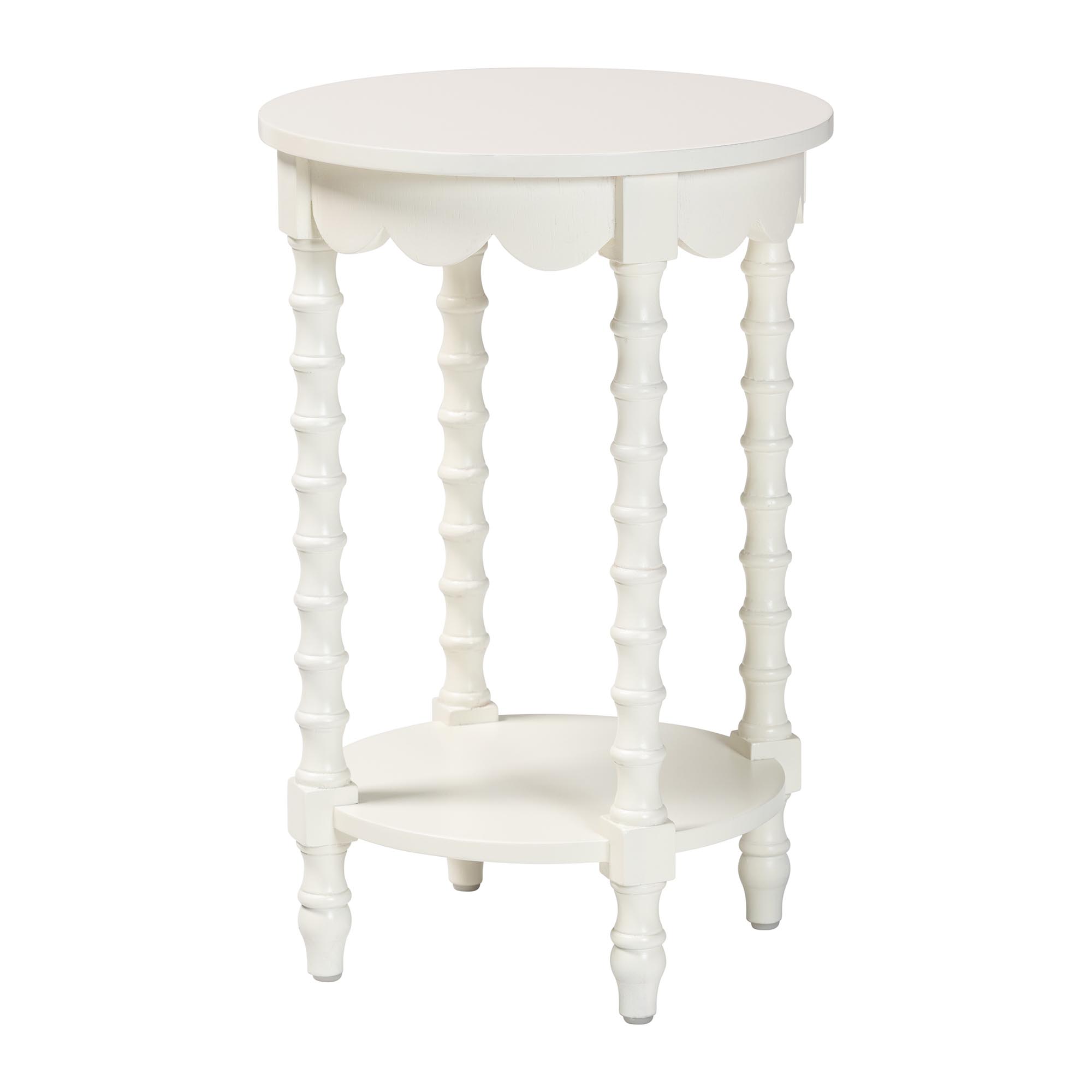 bali & pari Sally Mid-Century Nightstand, White
