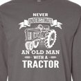 thumbnail image 4 of Inktastic Old Man Tractor Long Sleeve T-Shirt, 4 of 5