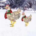 thumbnail image 4 of Cateissary Luces de decoración práctica brillante luz de Navidad bonita escultura de jardín exquisitos adornos de pollo césped vacaciones Kits de decoración para fiestas Tipo 1/S, 4 of 6