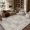 thumbnail image 2 of SIXHOME 6'x9' Area Rugs for Living Room Washable Rugs Carpet Medallion Traditional Rugs for Bedroom Dinning Room Office Soft Non Slip Large Area Rug Retro Home Decor Gray, 2 of 8
