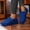 Blue, variant on Loafers for Women Fall Winter Fashion Square Toe Warm Versatile Casual Flats Plush Comfy Outdoor Platform Shoes