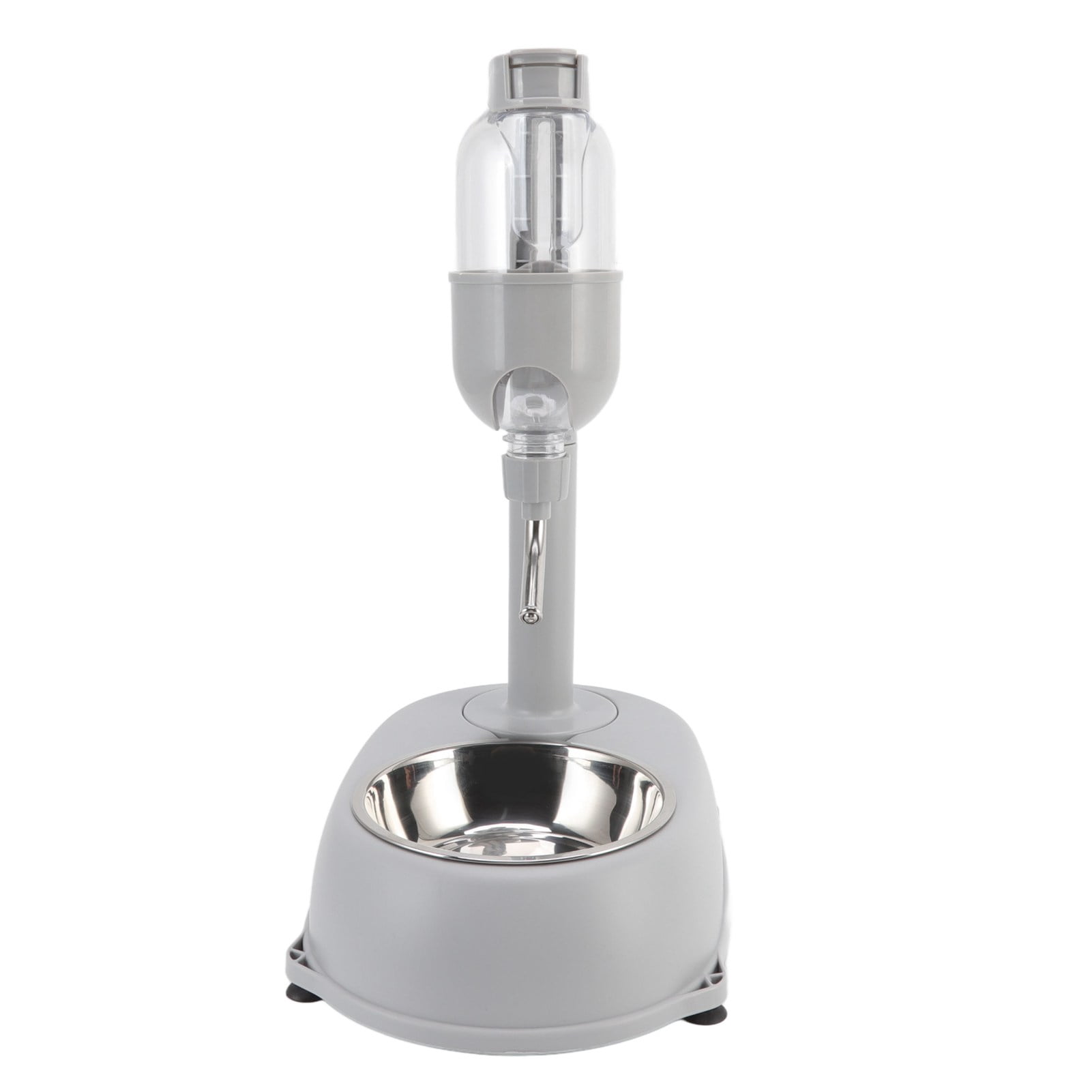 Rupoun Pet Standing Water Dispenser Bowl 500ml Multifunctional Detachable Height Adjustable Automatic Feeder for Cats and Dogs, 15.4 inches / 39 cm