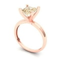 thumbnail image 2 of Solitaire Engagement Ring for Women - 1.5ct Natural Morganite in 18K Rose Gold Promise Ring, 2 of 6