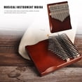 thumbnail image 1 of Instrumento Musical de madera de pino Kalimba de 17 teclas, Piano de dedo pulgar para principiantes, 1 of 5