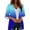 Dark Blue, variant on Purcolt Womens Gradient Color Swimsuit Coverup Casual Loose 3/4 Sleeve Summer Tops Kimono Cardigans Vaction Beach Cover Up