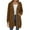Brown, variant on Long Hoodies for Women 2025 Long Sleeve Zip Up Plain Hooded Sweatshirt with Pockets Hoodie Dress Jacket Coat