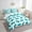 White Cyan, variant on Erosebridal Princess Bowknot Bed in a Bag King size, Cyan Ribbon Bed Set, Cartoon Theme Bedding King Size, Breathable Room Decorative, 7pcs