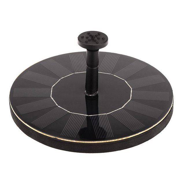 Fuente solar circular de 13 cm, bomba solar para piscina, estanque de jardín con bomba solar al aire libre, baño para pájaros, acuario de peces, fuente para estanque pequeño