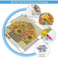 thumbnail image 5 of (30x30cm, Fleur Jaune) Kit De Peinture Diamant 5d Fleurs, Ensemble Complet De Peinture Diamant Bricolage, Kit Complet De Peinture Diamant Peinture, 5 of 5
