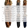 thumbnail image 3 of Ke1Clo Spring Fall Jumpsuits for Women Sleeveless Loose Wide Leg Cargo Rompers with Pocket Casual Solid High Waist Romper Dark Gray M, 3 of 5