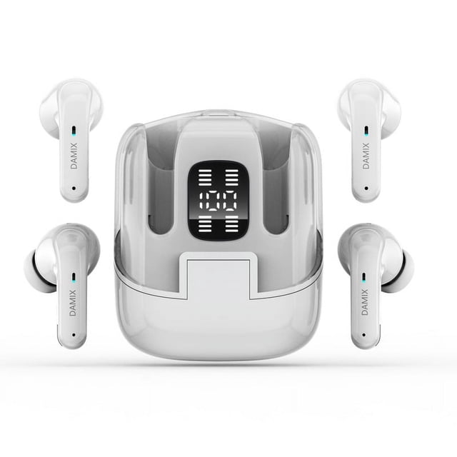 Auriculares Bluetooth para pareja, dos pares, pantalla digital táctil, inalámbricos, deportivos, impermeables, TWS