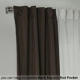 thumbnail image 3 of 3S Brother's 4 Panels Mix and Match Curtains 2 solid Decorative Linen Look curtains and 2 Sheer Linen look Curtains Hanging Back Tap & Rod Pocket Office, Luxury Home Deco Each 28"x63" Brown-Ecru, 3 of 6