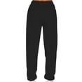 thumbnail image 5 of Capreze Ladies Two Piece Outfit Solid Color Tracksuit Set V Neck Jogger Sets Loose Fit Sweatshirt And Sweatpant Long Sleeve Sweatsuits Black 2XL, 5 of 5
