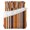 Multicolor, variant on Vintage Striped 4 Piece Bedding Set, Orange Black Brown Stripes Simple Country Twin Size Duvet Cover Set with Zipper Closure & Corner Ties Soft Breathable Comforter Cover for Bedroom