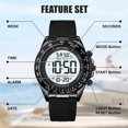 thumbnail image 5 of SKMEI Mens Digital Watch Waterproof Sports Military Watches Outdoor Chronograph Wrist Watches for Men with Dual Time/Alarm/LED Back Ligh, 5 of 9