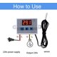 thumbnail image 4 of Módulo controlador de temperatura digital LED TUNC XH-W3002 termostato con sonda a prueba de agua 110V-220V 1500W 10A Sencillez, 4 of 5
