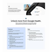 Google Fitbit Air - Screenless Fitness and Health Tracker - Personalized AI-Powered Coaching - Works with Android and iOS - Obsidian - One Size
