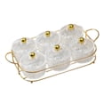 thumbnail image 1 of Platos De Aperitivos De Lujo Bandeja De Condimentos De Usos Múltiples Con Soporte Para Dulces De Picnic Transparente 6 Tazones Sunnimix Bandeja de condimentos, 1 of 8