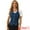 Dark Blue, variant on DARING DIVA Women's Halter Neck Button Down Backless Jean Waistcoat XS Dark Blue