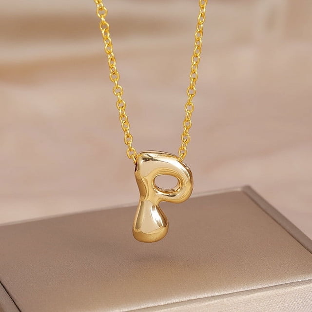 Collar para Mamá,Collar de Letra Inicial de Oro Joyería de Aleación Personalizada para Ella,Regalo para el Aniversario Del Cumpleaños de la Madre,Collar Inicial de Oro,,