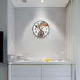 thumbnail image 5 of Yayeee Wall Clock Battery Operated 9.5" Silent Quartz Non-Ticking for Living Room Decor, Colorful Skeleton, 5 of 8