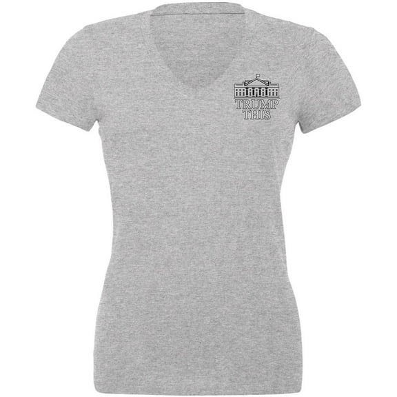 Election 2020 President Trump This Funny Juniors V-Neck T Shirt Heather SM