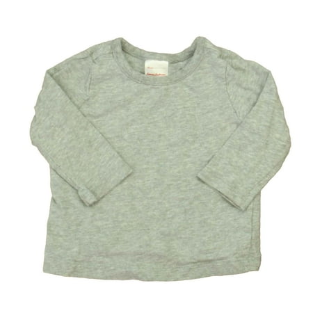 

Pre-owned Hanna Andersson Boys Gray Long Sleeve T-Shirt size: 6-12 Months