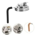 thumbnail image 3 of 4 Pcs for Mason Jar Stainless Steel Pour Spout Lid, Reusable Mason Jar Lids for Ball Wide Mouth Mason Jars no Rust Leaking Proof for Home Brewing Fruit Fermenting Drinks (with handle, 4), 3 of 6