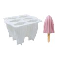 thumbnail image 5 of Reheyre Clear Texture Ice Pop Mold with Lid Silicone DIY Craft 6 Grids Ice Lolly Mold for Home, 5 of 8
