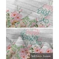 thumbnail image 6 of Easter Bunny Linen Curtain Valance for Bedroom/Bathroom/Kitchen/Office/Living/Dining Room Windows,Rustic Blossom Flower Leaves Woodgrain Rod Pocket Topper Drapes Decorative Cafe Drapery Panel 42x18, 6 of 6