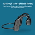 thumbnail image 3 of Auriculares abiertos, de conducción ósea Auriculares inalámbricos Bluetooth con micrófono para deportes, conducción, hogar y oficina, reuniones en lín Negro Soledad auriculares, 3 of 10