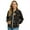 Sun Moon Star Gold, variant on Women's Zip Up Bomber Jacket Coat Long Sleeve Cardigan Jacket Slouchy Cropped Coats Lightweight Outerwear Streetwear Fall Winter Tops, Small, Southwest American Tribal Red Brown