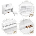 thumbnail image 3 of 1 Set Miniature Piano with Stool Music Score Mini Instrument Model Doll House Decor, 3 of 4
