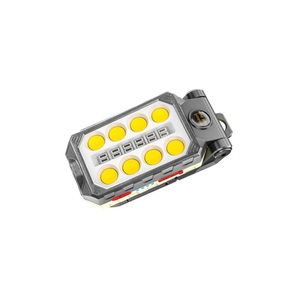 Toystoory Linterna de luz de trabajo LED Linterna impermeable para acampar con pantalla de alimentación Interruptor de botón de luces de advertencia Ropa Deportiva, Zapatos un pequeño Toystoory OD024388-03B