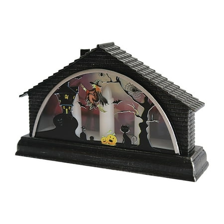 

〖Follure〗Halloween Simulation Retro Glowing House LED Lights Atmosphere Layout Props