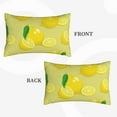 thumbnail image 4 of Balery Bright Lemons Pillow Covers,Bed Pilowcases,Reversible Plush Throw Pillow Covers End Pillow Encasement,Pillow Case - 20"X30", 4 of 9