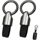 thumbnail image 1 of 2 Piezas Llavero para Auto, Llaveros para coche, Acero + Cuero, Desmontable, Regalo Práctico para Llaves, USB, Gadgets, 1 of 4