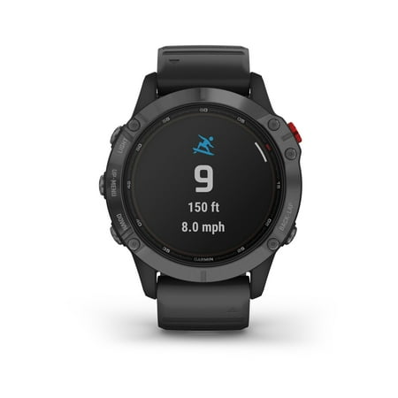 Garmin - fēnix 6 Pro Solar GPS Smartwatch 47mm Stainless Steel - Slate Gray