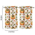 thumbnail image 4 of Fall Kitchen Curtains 39 Inch Short - 32Panel Set, Autumn Harvest Print, Rod Pocket Window Treatment for Thanksgiving, Farmhouse, Cafe, Living Room - Machine Washable, 4 of 4